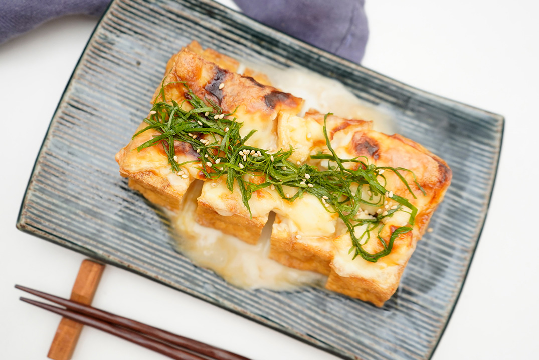 厚揚げの数の子和風チーズ和え焼き